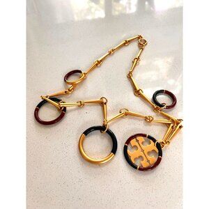 TORY BURCH long gold chain necklace